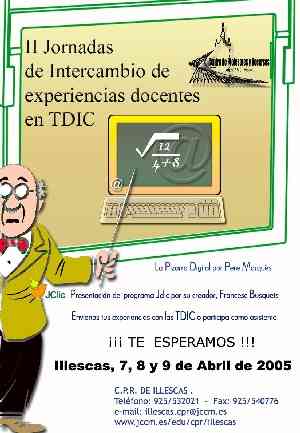 II Jornadas de Intercambio de experiencias en TIC